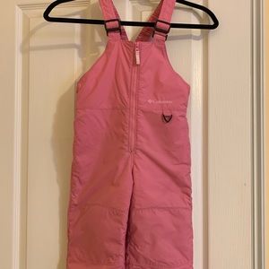 Girls Colombia Ski Bib/pants Size 4T